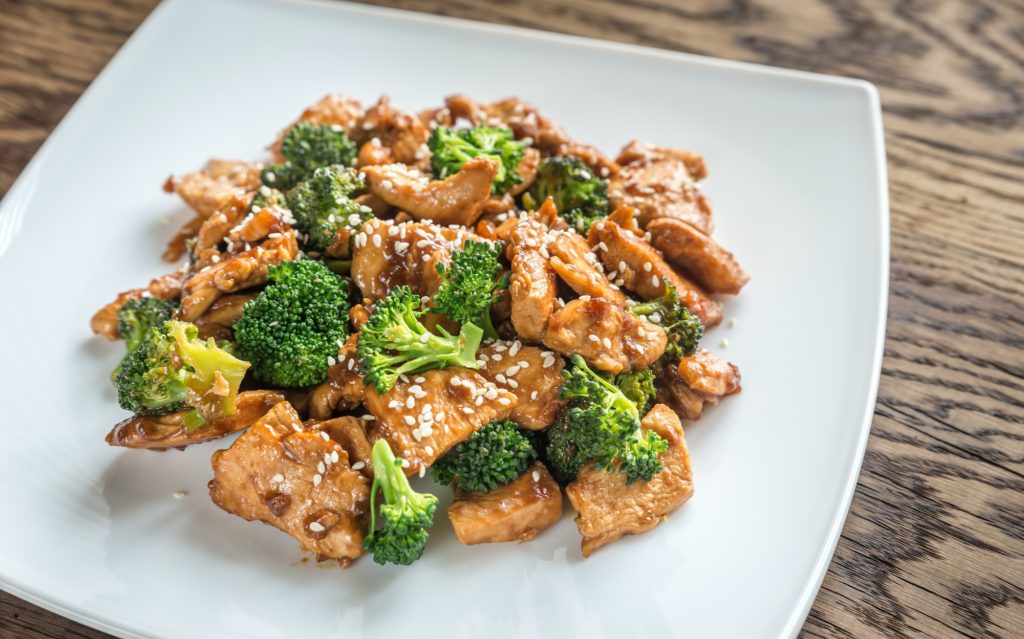 Chicken with broccoli